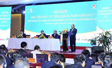 Tổ chức hội nghị xúc tiến đầu tư tỉnh Quảng Nam năm 2017